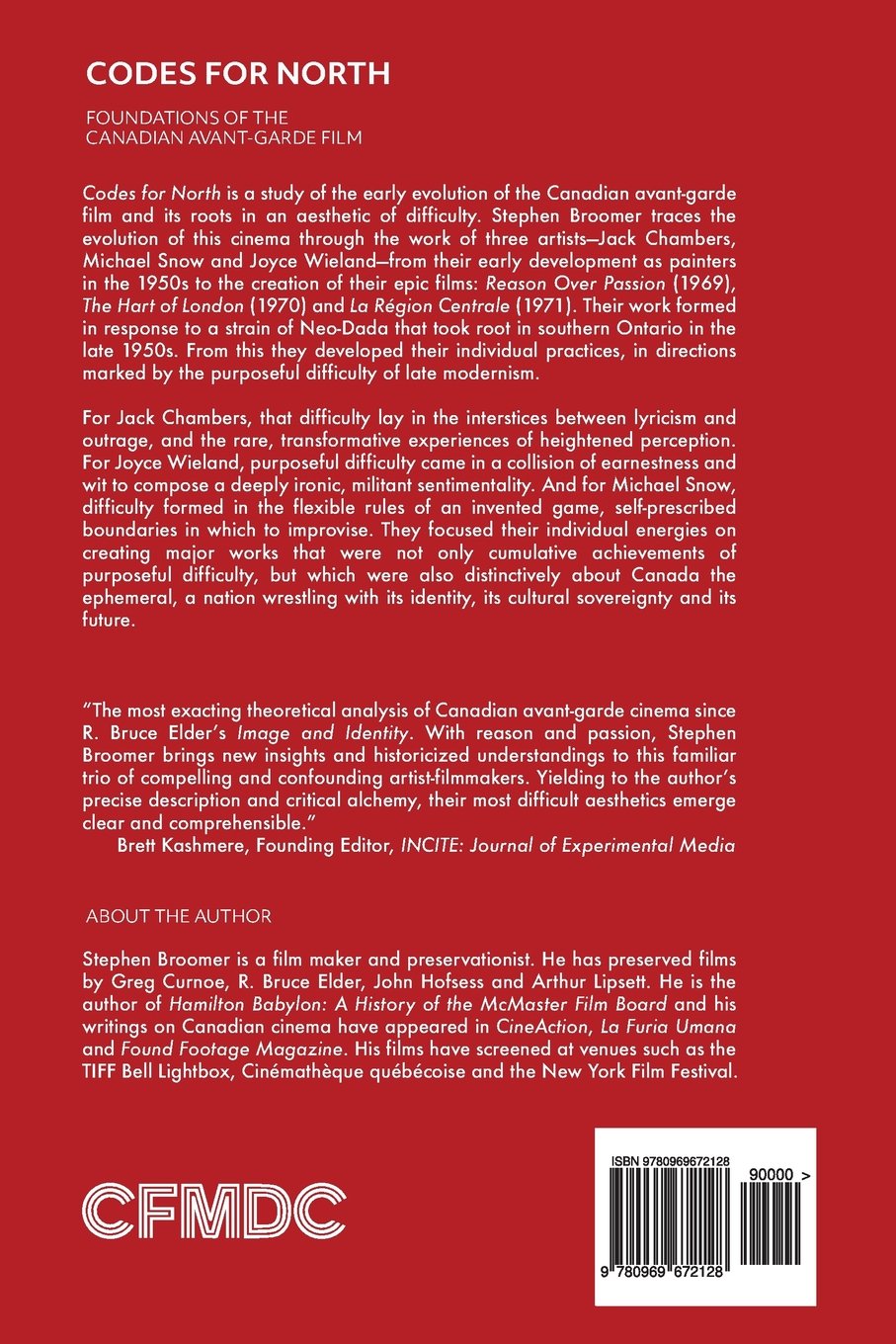 Codes for North: Foundations of the Canadian avant-garde film